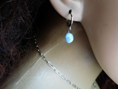 Nerezový přívěšek s larimarem