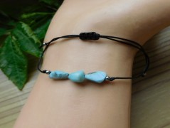 Nerezový přívěšek s larimarem