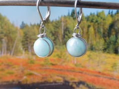 Nerezový přívěšek s larimarem