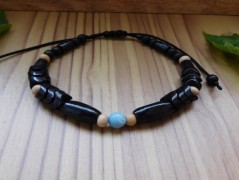 Nerezový přívěšek s larimarem