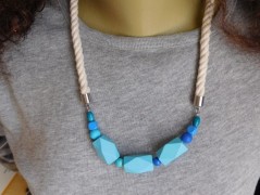 Nerezový přívěšek s larimarem