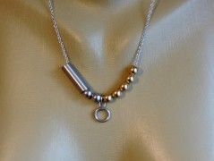 Nerezový přívěšek s larimarem