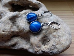 Nerezový přívěšek s larimarem