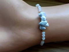 Nerezový přívěšek s larimarem