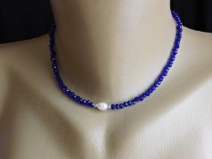 Nerezový přívěšek s larimarem