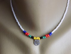 Nerezový přívěšek s larimarem