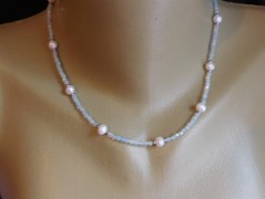 Nerezový přívěšek s larimarem