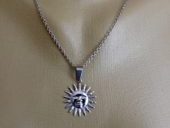 Nerezový přívěšek s larimarem