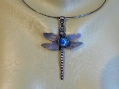 Nerezový přívěšek s larimarem