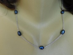 Nerezový přívěšek s larimarem