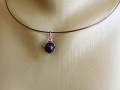 Nerezový přívěšek s larimarem