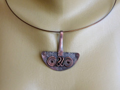 Nerezový přívěšek s larimarem