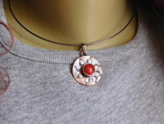 Nerezový přívěšek s larimarem