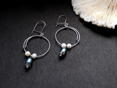 Nerezový přívěšek s larimarem