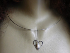 Nerezový přívěšek s larimarem