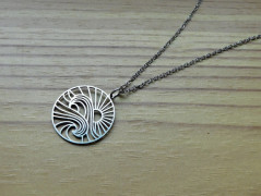 Nerezový přívěšek s larimarem