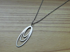 Nerezový přívěšek s larimarem