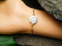 Nerezový přívěšek s larimarem