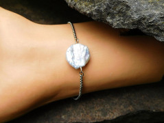 Nerezový přívěšek s larimarem