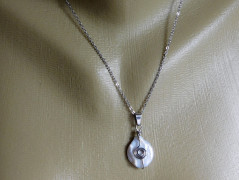 Nerezový přívěšek s larimarem