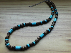 Nerezový přívěšek s larimarem