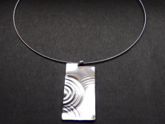 Nerezový přívěšek s larimarem