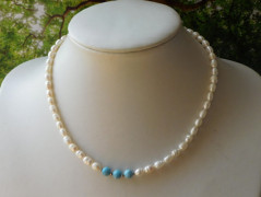 Nerezový přívěšek s larimarem