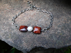 Nerezový přívěšek s larimarem