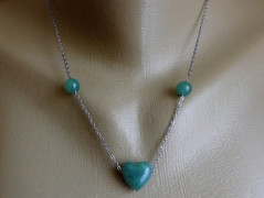 Nerezový přívěšek s larimarem