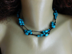 Nerezový přívěšek s larimarem