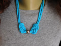 Náhrdelník modrotyrkysový lankový