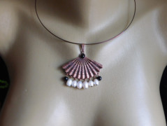 Nerezový přívěšek s larimarem