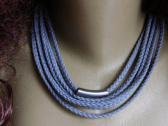 Nerezový přívěšek s larimarem