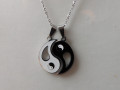 Náhrdelník nerez- jing jang
