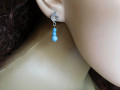 Naušnice,nerez,larimar
