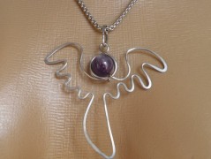 Nerezový přívěšek s larimarem