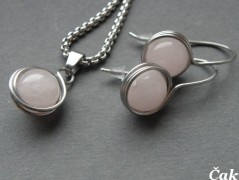 Nerezový přívěšek s larimarem