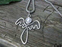 Nerezový přívěšek s larimarem