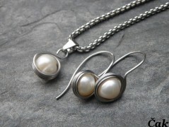 Nerezový přívěšek s larimarem