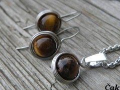 Nerezový přívěšek s larimarem