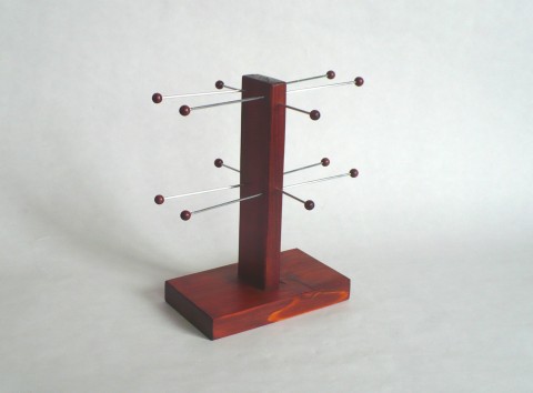 Stojánek na šperky - mini dřevo šperk dřevěné náušnice stojánek náhrdelníky prstýnky šperkovník stojánky uložení šperků 