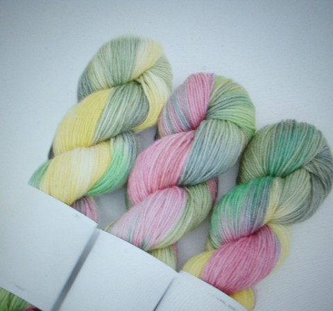 Pletací příze (100g) příze melírovaná pletací ponožková 