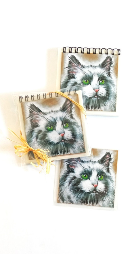 bloček+magnetický obrázek-KOCOUREK kocourek bloček 