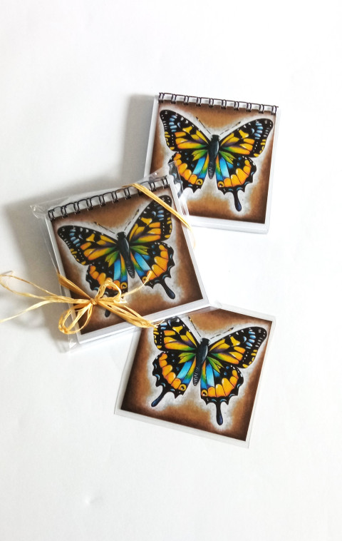 bloček+magnetický obrázek-MOTÝL motýl bloček 