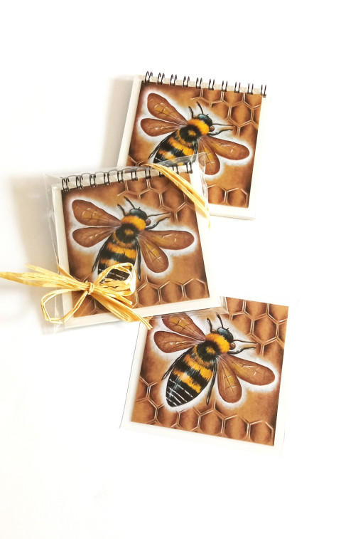 bloček+magnetický obrázek-VČELKA sovička bloček 