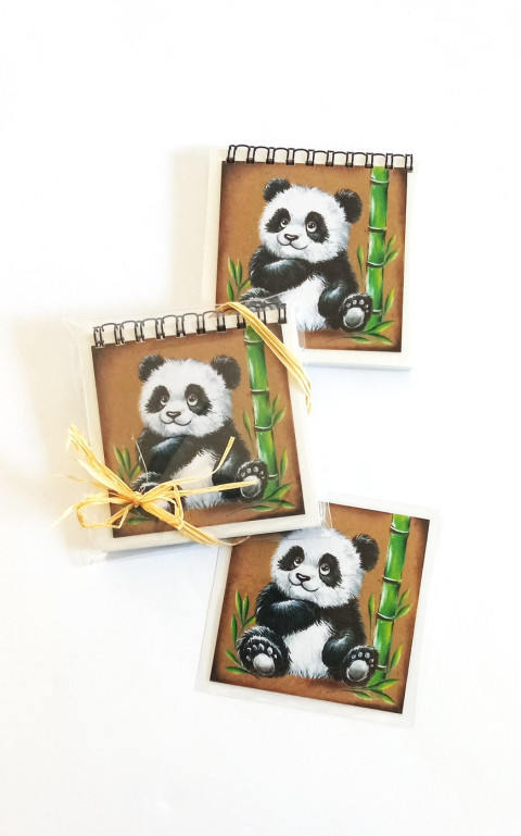 bloček+magnetický obrázek-PANDA panda bloček 