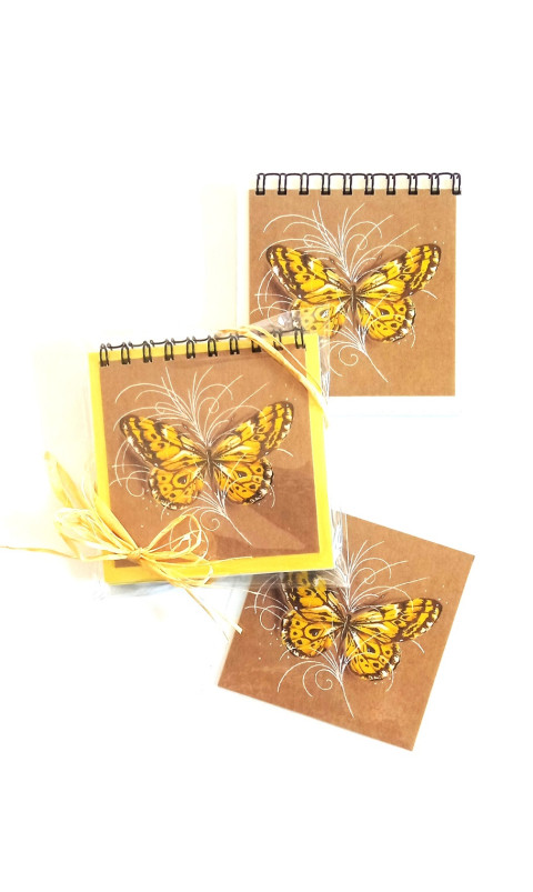 bloček+magnetický obrázek-ŽLUTÁSEK motýlek bloček 