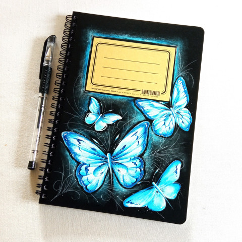 retro zápisník A5-MODRÁSCI 