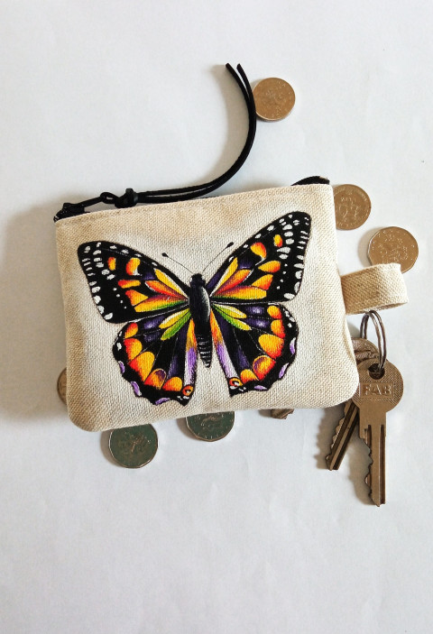 kapsička-BAREVNÝ MOTÝL motýlek kapsička 