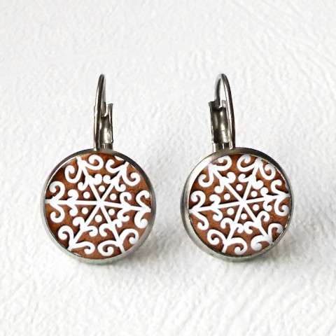 Náušnice Perníčky - chirurg.ocel náušnice vánoce vánoční chirurgická nerez ocel perník perníček perníčky 